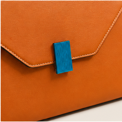 Anovya Tan Structured Top Handle Bag - Image 3