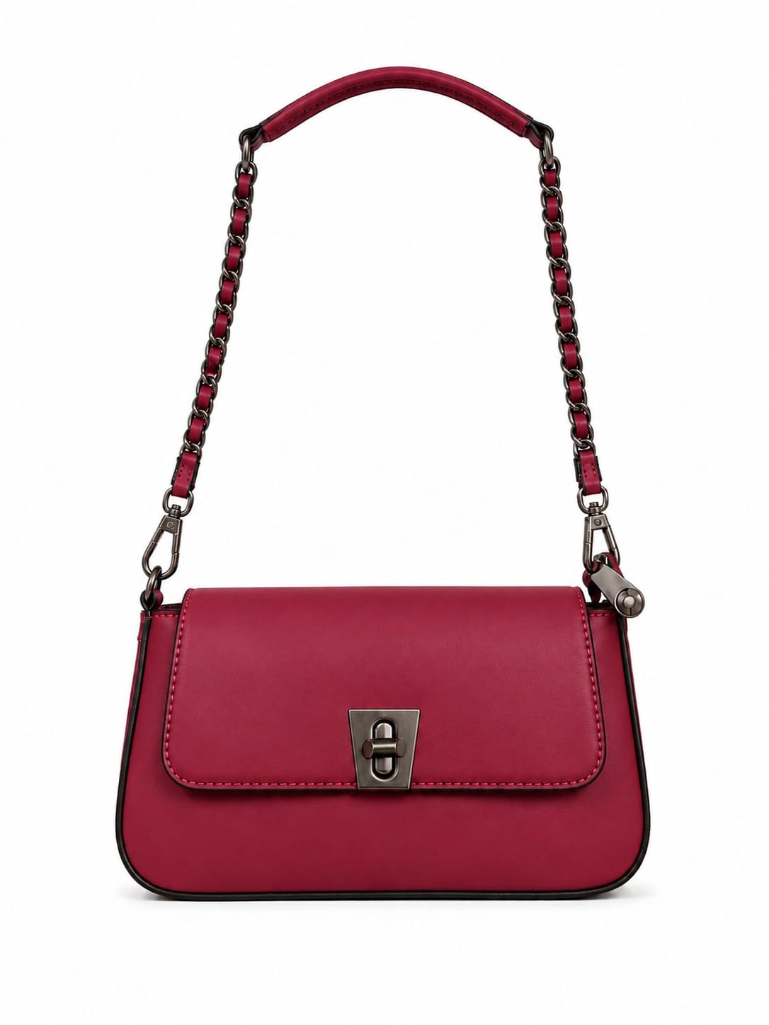 Anovya Crimson Red Luxury Sling Bag