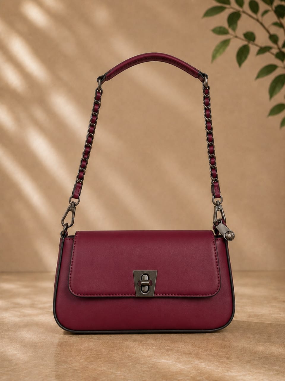 Anovya Burgundy Luxury Sling Bag