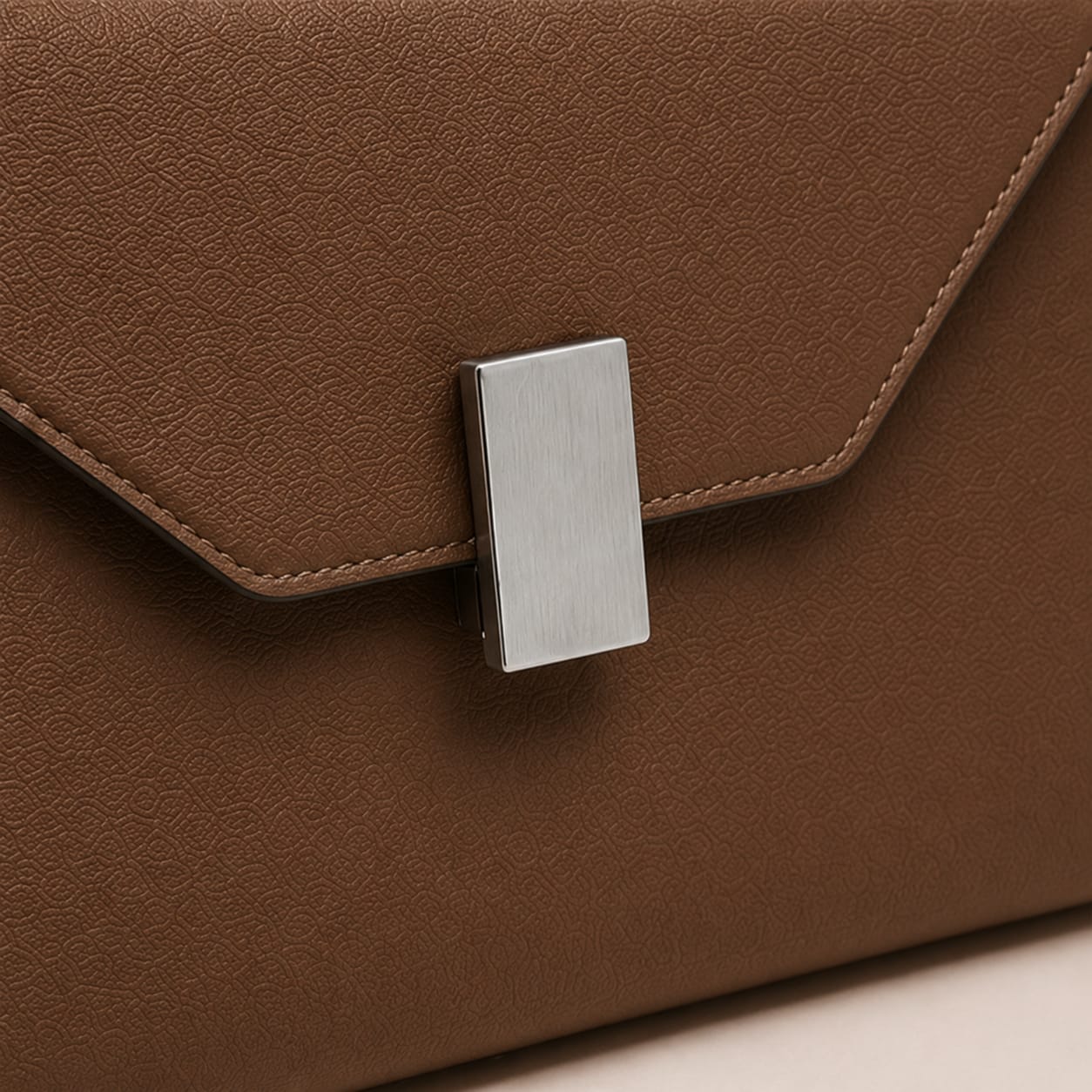 Anovya Chocolate Brown Structured Handbag - Image 6