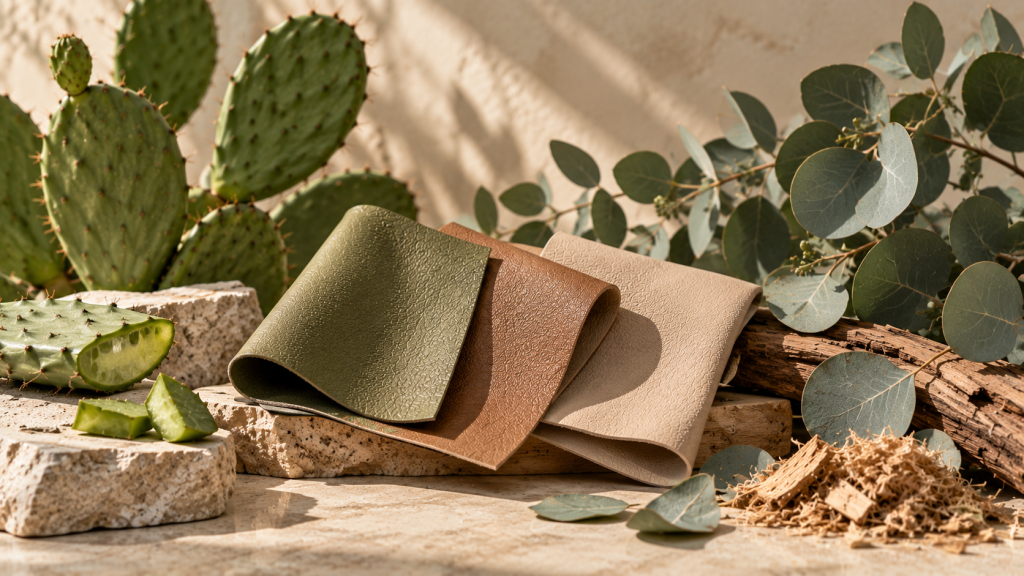 Cactus and eucalyptus in plant-based material innovation
