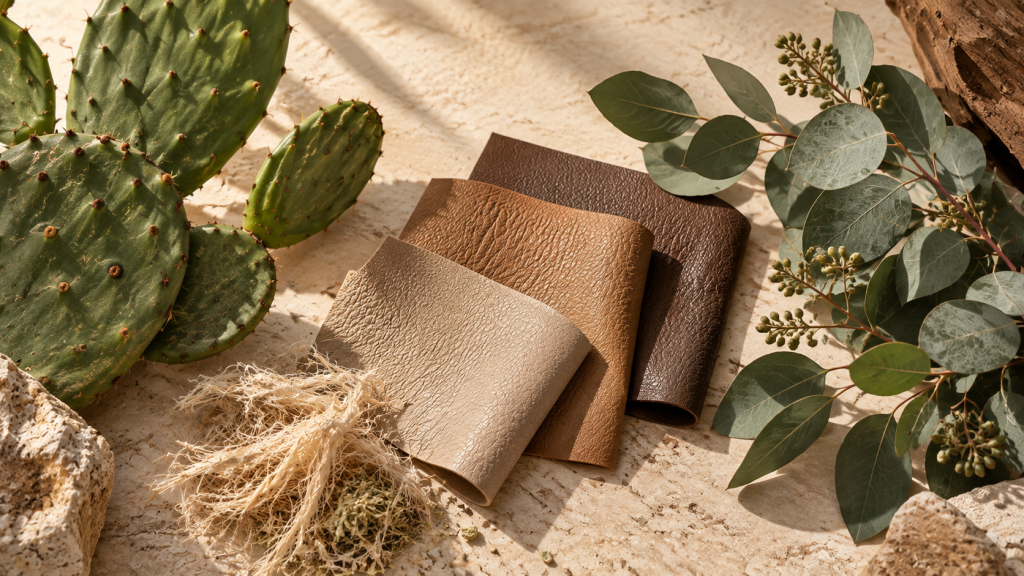 Cactus and eucalyptus plant-based materials for fashion