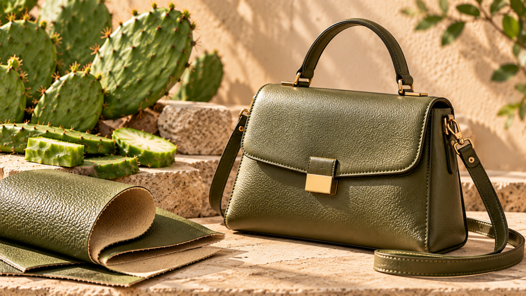 Cactus leather handbag showing durability and everyday wear resistance